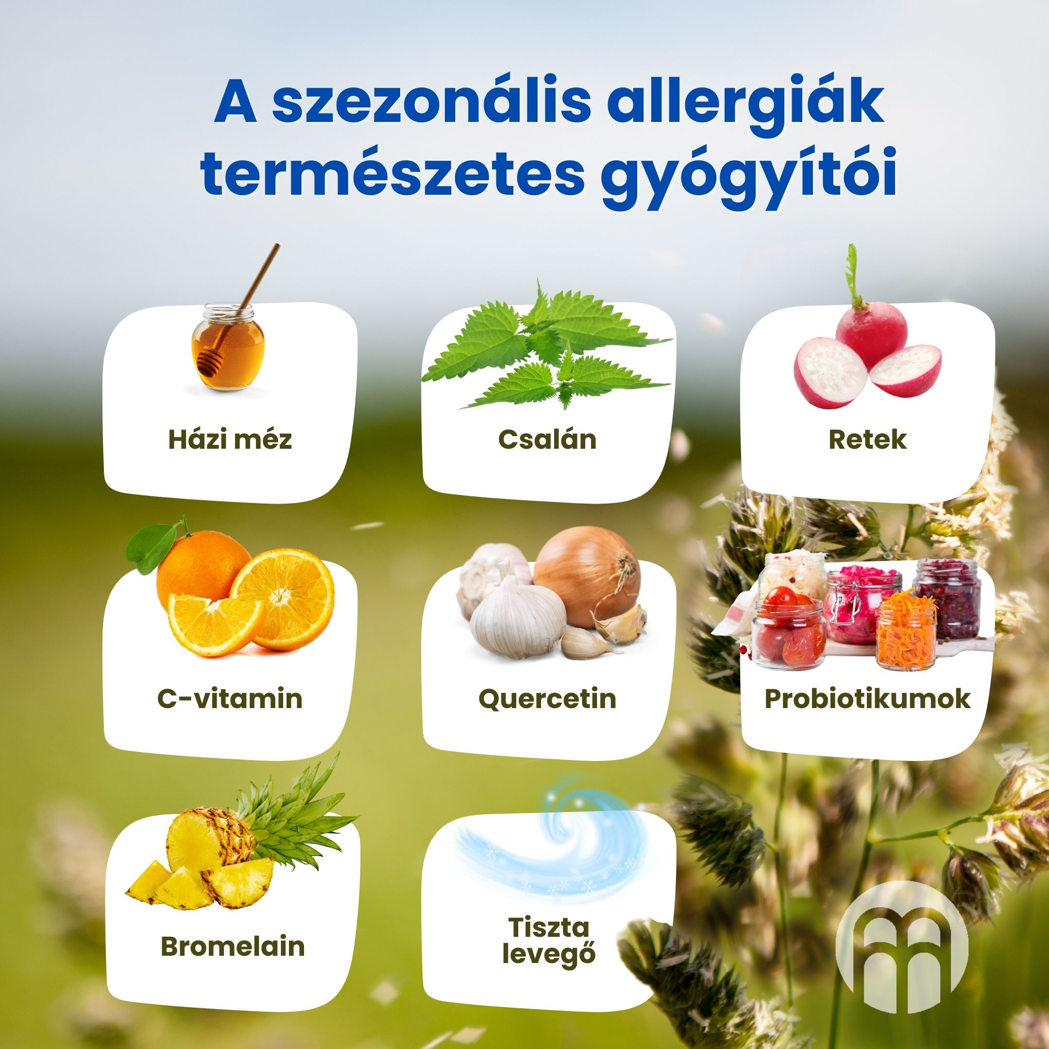 (Maďarština) Přírodní léčitelé  sezónních alergií
